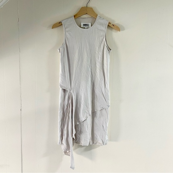 MM6 MAISON MARGIELA Cutting Layered Tank Top in Black‎ sz XS - Picture 2 of 5